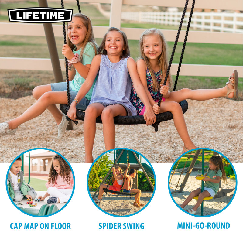 Lifetime Big Stuff ® Two-slide Swing Set & Reviews | Wayfair
